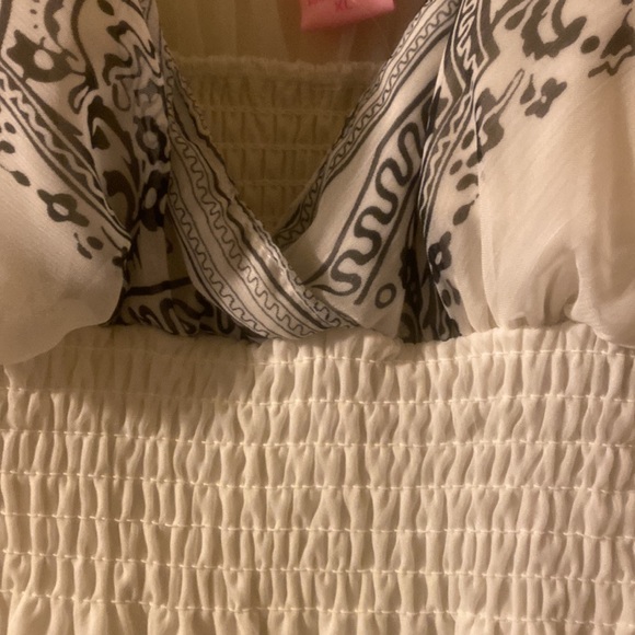 She’s Cool white/black chiffon maxi dress. New with tag - Picture 5 of 8